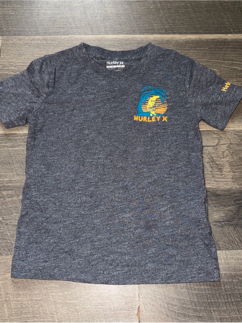 Boys Hurley Banana Tropical Logo Shirt Size XS 4